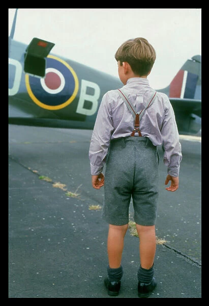 Boy Admires Spitfire