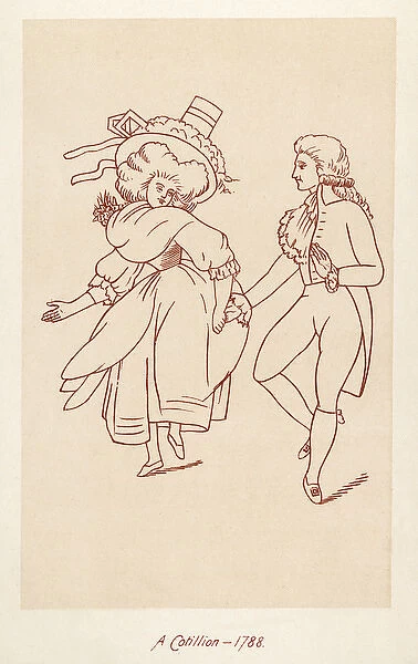 Dancing a cotillion 1788