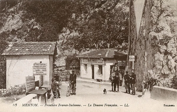 The French  /  Italian border at Menton