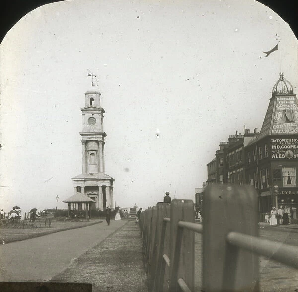 Herne Bay - View along street to tower. Part of Box 145 Boswell Collection - East Coast