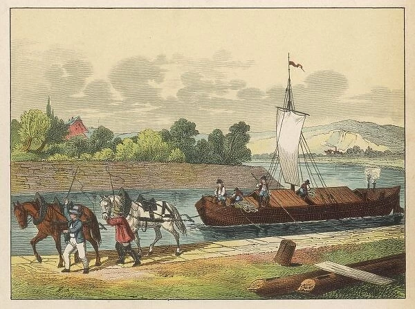 Horses Tow Barge