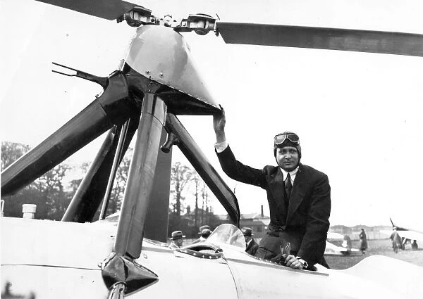 Juan de la Cierva (1895-1936) in the cockpit