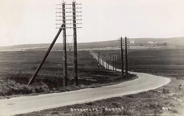Roadside Telegraph Poles along the road to Ottercops