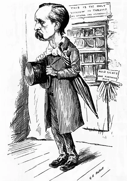 Sir James Matthew Barrie, caricature in Punch