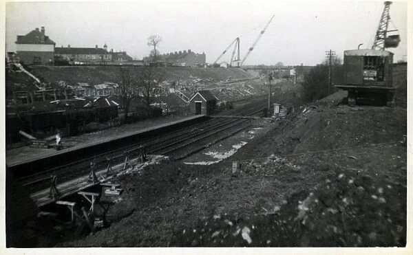 Underground Railway Construction, Leytonstone, London