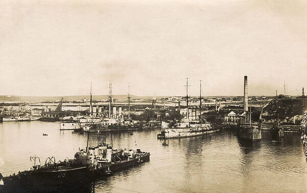 View of Taganrog port, Sea of Azov, Russia