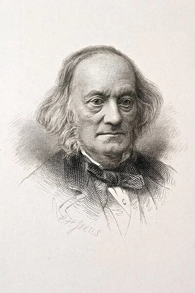1880 Sir Richard Owen engraved portrait