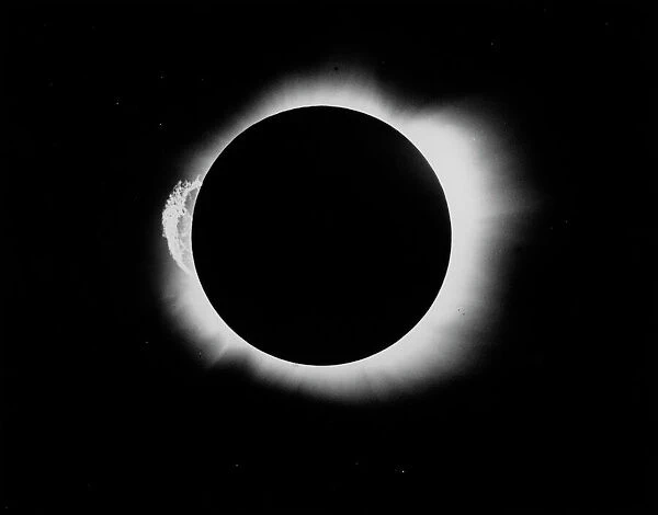 1919 solar eclipse. Image 2 of 3. This set of images