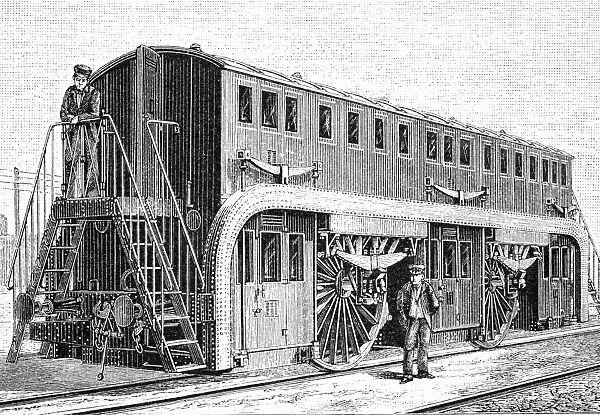 19th Century double-decker train carriage C018  /  7089