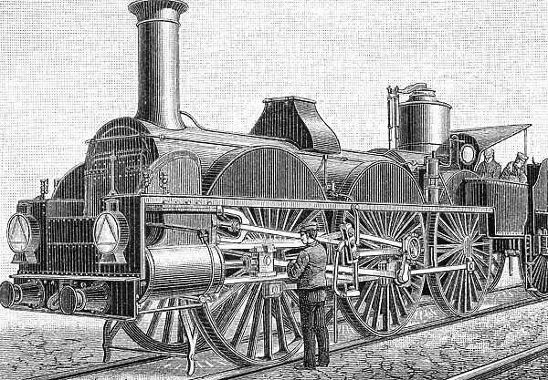 19th Century steam train, artwork C018  /  7088