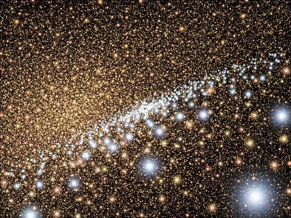 Andromeda Galaxy core stars, artwork