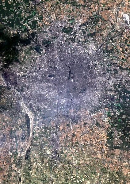 Beijing, China, satellite image