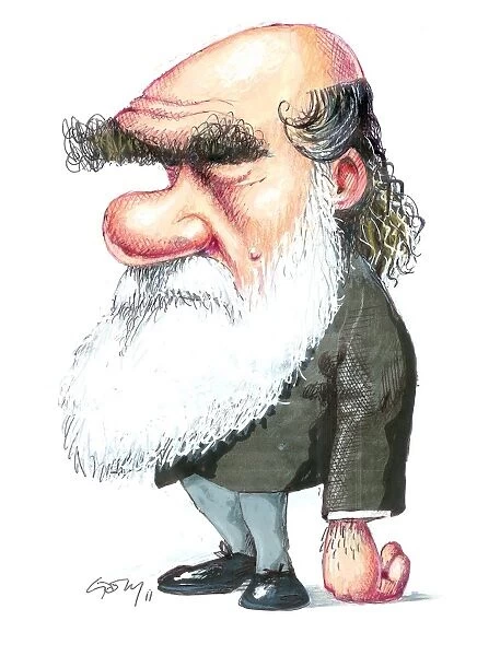 Charles Darwin, caricature