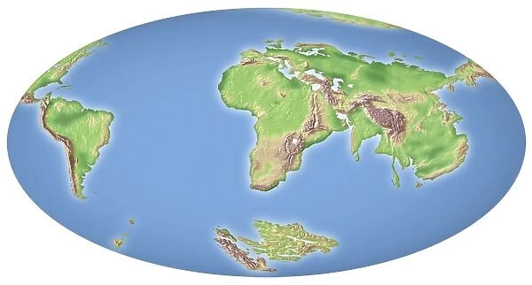Continental drift after 100 million years