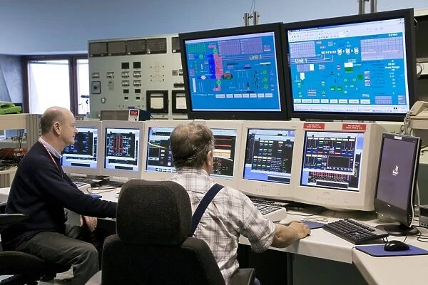 Control room, Fawley power station, UK