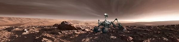 Curiosity rover on Mars, artwork C016  /  6380