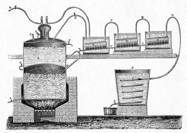 Distillation apparatus, 19th century