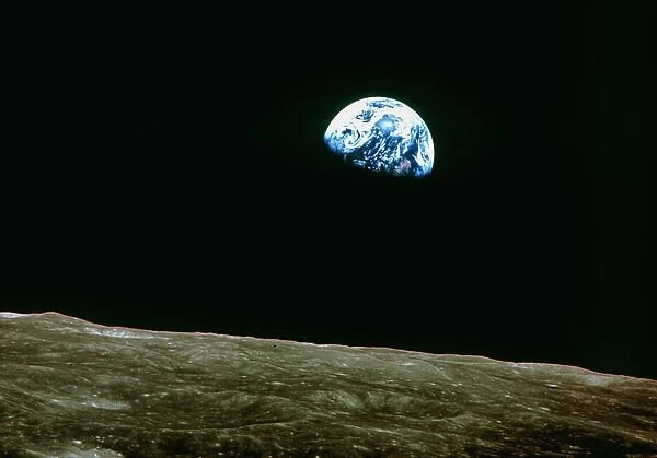 Earthrise over Moon, Apollo 8
