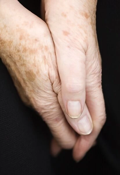 Elderly womans hands