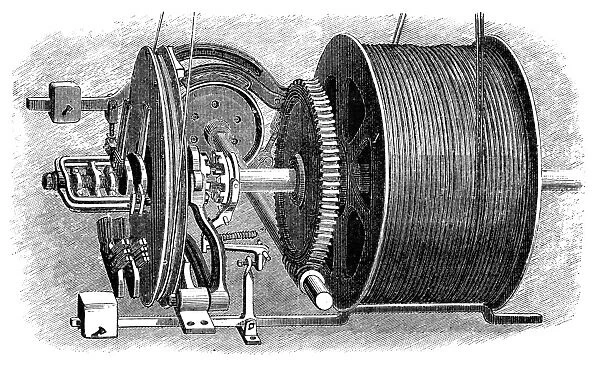 Elevator motor, 19th century