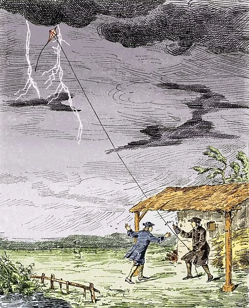 Franklins lightning experiment, 1752