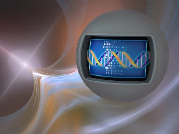 Genetic research, conceptual image