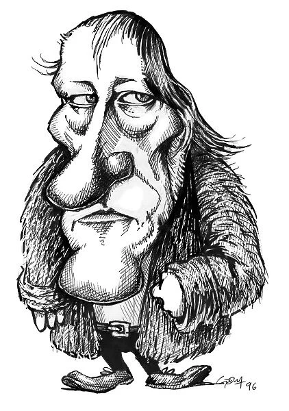 Georg Hegel, caricature