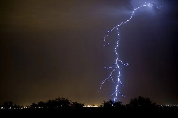 Huge electrical storm, USA