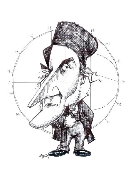 Karl Friedrich Gauss, caricature C015  /  6709