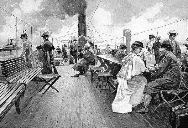 Lake Constance steamer passengers, 1890s C017  /  6886