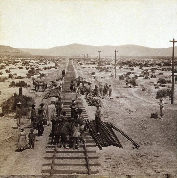 Laying Transcontinental Railroad, 1860s C013  /  9004