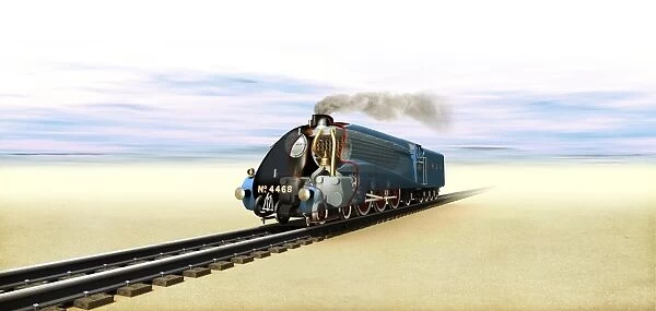 Mallard steam locomotive, artwork C016  /  3809