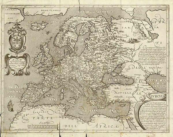 Map of Europe, 1600