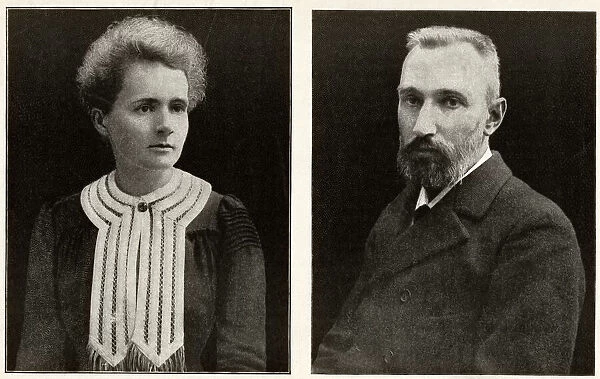 Marie and Pierre Curie, French physicists