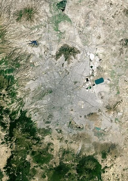 Mexico City, satellite image