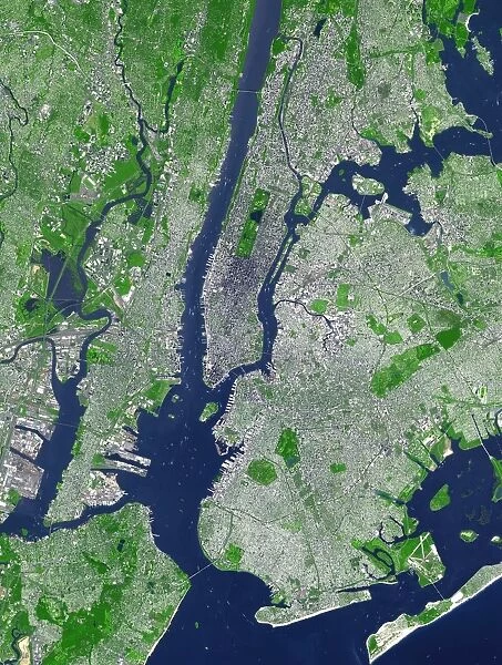 New York City, USA, satellite image