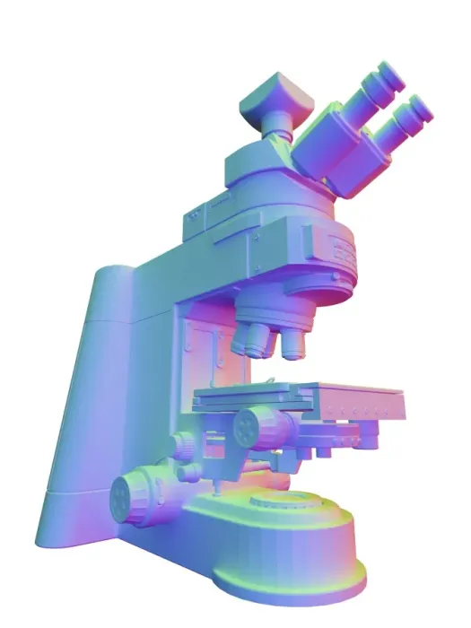 Framed Print : Optical light microscope with camera