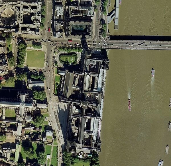 Palace of Westminster, London, aerial
