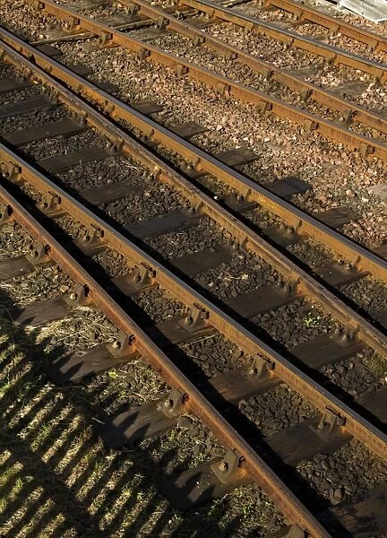 Railway tracks at a junctions