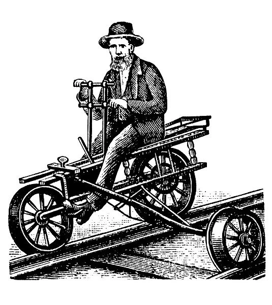 Railway velocipede, 1880s C017  /  6909