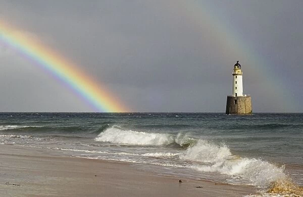 Rainbow and a lighthouse