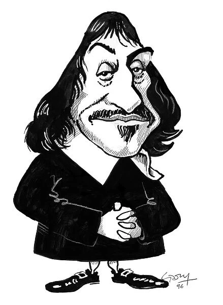 Rene Descartes, caricature
