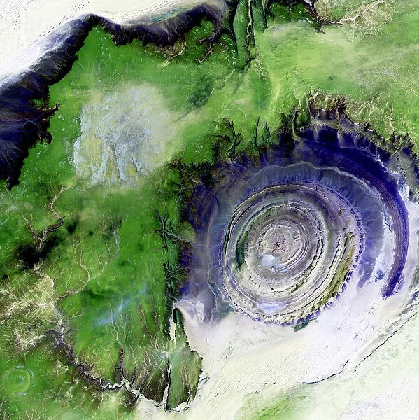 Richat Structure, satellite image