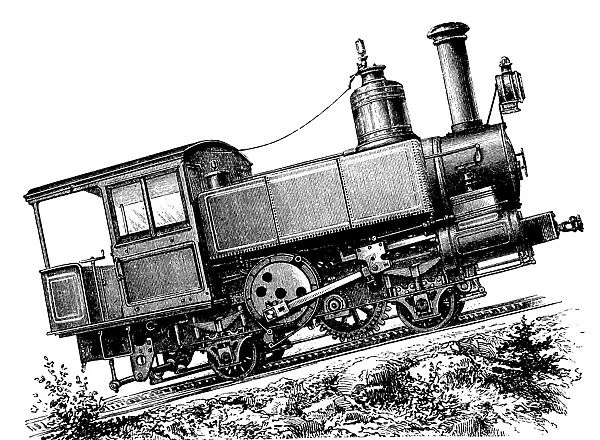 Riggenbach cog railway system, 1880s C017  /  6910
