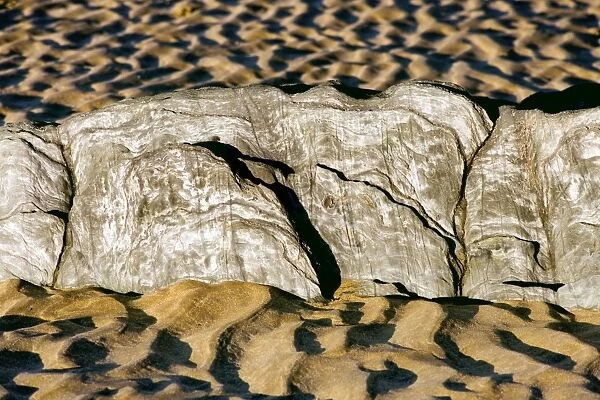 Sand patterns at low tide