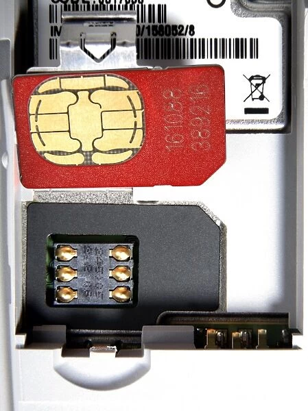 SIM card. Mobile phone subscriber identity module 