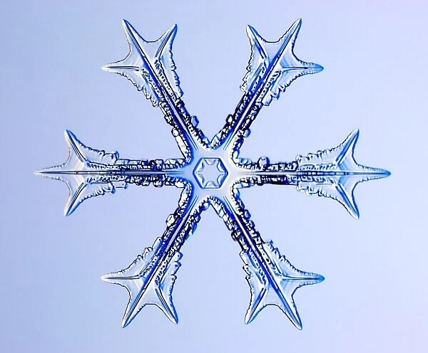 Snowflake. This is an ice crystal that forms in air that has a temperature