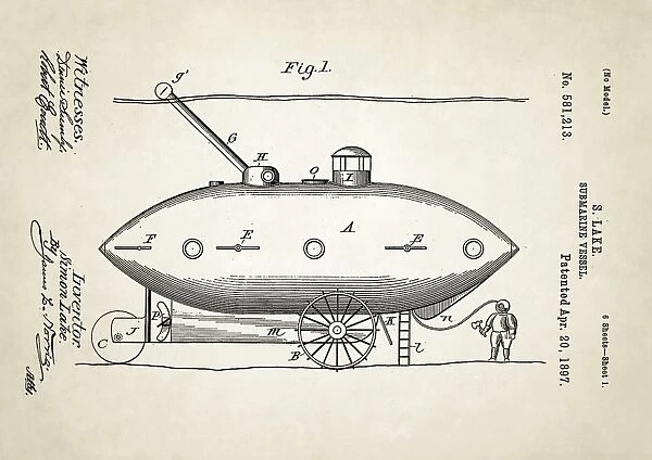 Submarine patent, 1897 C024  /  3622