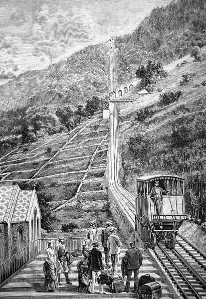 Swiss rack-and-pinion railway, artwork C018  /  7092