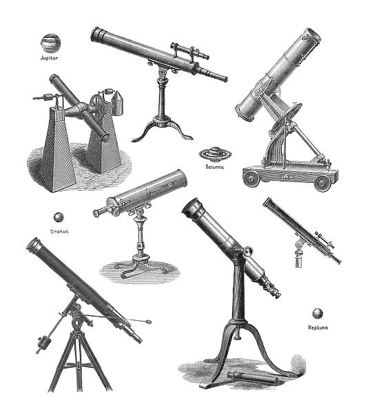 Telescopes, historical artwork